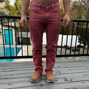Levi's Men's Straight Jeans - Brick Red